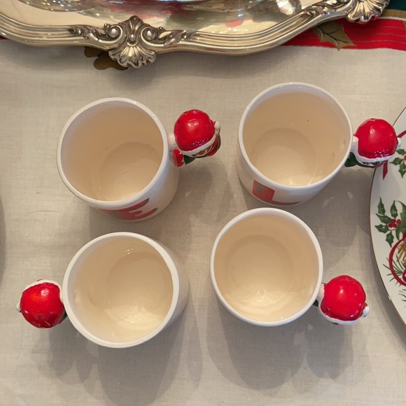 Vintage Ceramic Christmas House Of Loyd Christmas Elves NOEL Mugs. Set o… - Picture 7 of 7